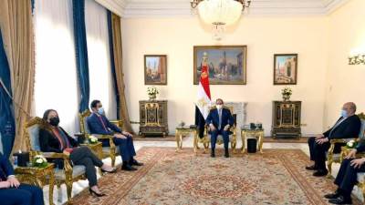 الرئيس السيسي يستقبل نائب رئيس محكمة المحاسبات الفيدرالية البرازيلية لبحث التعاون