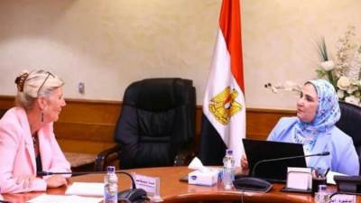 "القباج وفريدريكا" يبحثان التعاون بين الجهتين في مشروعات "مودة والاستشارات الأسرية"و"٢ كفاية"