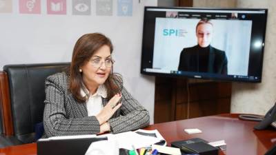 وزيرة التخطيط تناقش تمويل التنمية المستدامة في منتدى المؤسسات المالية الرسمية