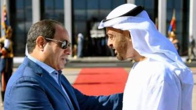 "الرئيس السيسي " يهنئ محمد بن زايد على ثقة شعبه وتوليه الحكم