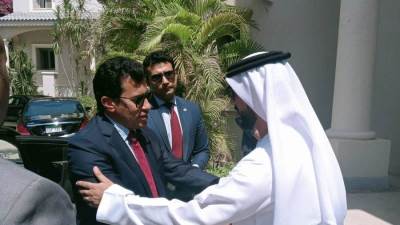 «صبحي» يقدم واجب العزاء فى وفاة الشيخ خليفة بن زايد رئيس الإمارات