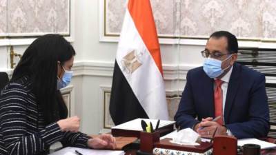 «مدبولي» يلتقي بالمشاط لمتابعة ملفات العمل