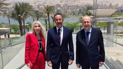 "القومي للحضارة" يستقبل وزير خارجية قبرص والوفد المرافق له