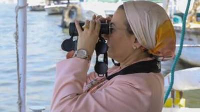 وزيرة البيئة تطلق الاحتفال باليوم العالمي للطيور المهاجرة والتنوع البيولوجى من نهر النيل 