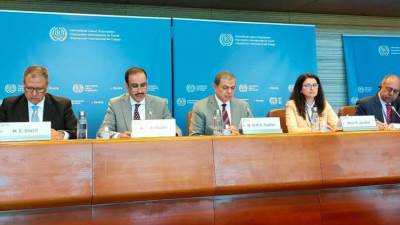 "سعفان" يرأس الاجتماع التنسيقي الأول للمجموعة العربية بمؤتمر العمل الدولي 