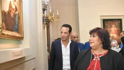 "وزيرة الثقافة" تفتتح معرض الفن المصري في عشرينيات القرن الماضى بمجمع الفنون