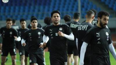 المنتخب الوطني يختتم تدريباته الجماعية قبل مواجهة إثيوبيا