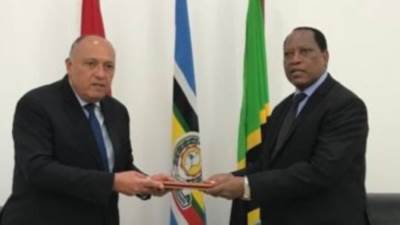 بث مباشر.. مؤتمر صحفي لوزير الخارجية ونظيره التنزاني