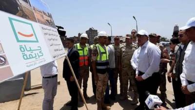 رئيس الوزراء يتفقد مشروع إحلال وتجديد كوبري الدبوسي ونقطة إسعاف بمركز شربين