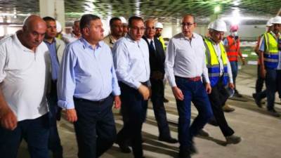 وزير قطاع الأعمال العام يتفقد إنشاءات المصانع الجديدة لشركة غزل المحلة