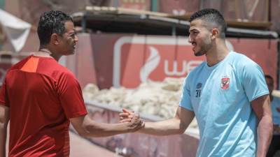 "عبد المنعم" يواصل برنامج التأهيل العلاجي للتخلص من الإصابة 