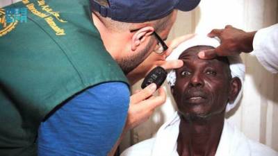 مركز الملك سلمان للإغاثة يطلق المشروع الطبي التطوعي لمكافحة العمى بالسودان 