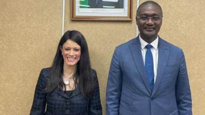 «المشاط» تبحث تعزيز العلاقات المشتركة مع وزيري الموازنة والاقتصاد الإيفواريين