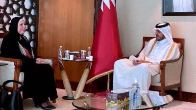 "جامع" تلتقي نظيرها القطري لبحث سبل تنمية وتطوير علاقات التعاون الاقتصادي المشترك