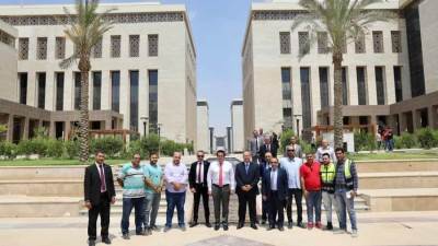 وزير التعليم العالي يتفقد مقر الوزارة الجديد بالعاصمة الإدارية الجديدة