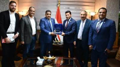 "صبحى" يلتقي إدراة الاتحاد المصري للاعبين ذوي الشلل الدماغي لمناقشة خطة الاتحاد