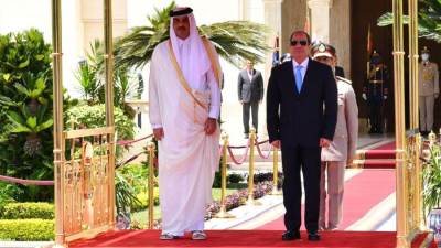 الرئيس السيسي: زيارة الأمير تميم تجسد ما تشهده العلاقات المصرية القطرية من تقدم