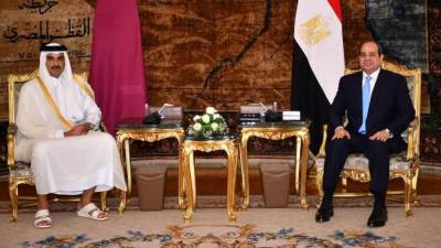 الرئيس السيسي: زيارة الأمير تميم تجسد ماتشهده العلاقات المصرية القطرية من تقدم