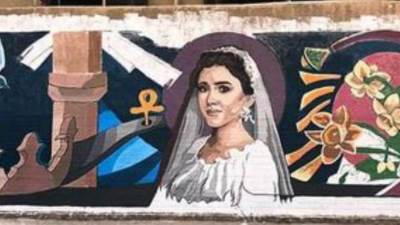 أعضاء هيئة تدريس وطلاب فنون جامعة المنصورة يخلدون ذكري نيرة أشرف بجرافيتي(بالصور)