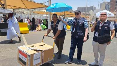 الصحة: تقديم خدمات الكشف والعلاج لـ٧٧٥٣حالة من الحجاج المصريين