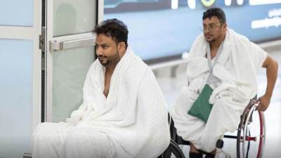 وصول 300 ضيف من الأشخاص ذوي الإعاقة إلى جدة. لأداء فريضة الحج