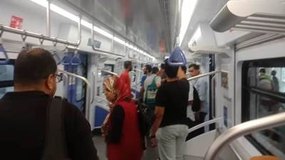 بالصور.. التشغيل التجريبي الأول للقطار الكهربائي الخفيف