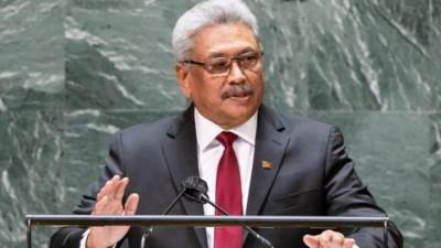 رئيس سريلانكا يعتزم التنحي عن منصبه الأربعاء القادم