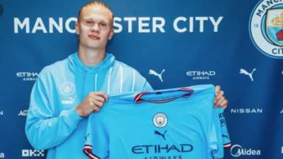 مانشستر سيتي يكشف عن قميص إيرلينج هالاند