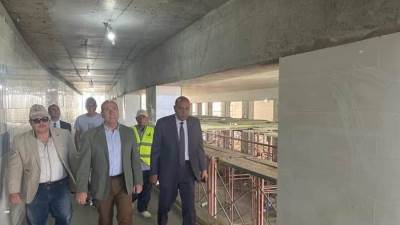 رئيس المركزي للتعمير يتفقد مشروع نفق وكباري شارع 45" أنور السادات" بالمنتزه 