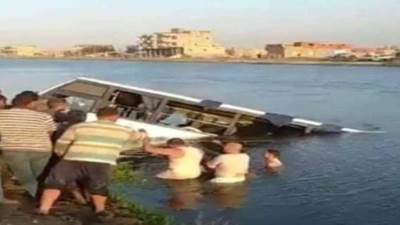 النيابة العامة تأمر بحبس سائق حافلة رحلات انقلبت بترعة السلام 