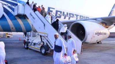 مصر للطيران تسير 12 رحلة إلى الأراضي المقدسة لإعادة الحجاج