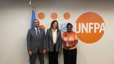 «السعيد» تبحث التعاون مع المديرة التنفيذية لصندوق الأمم المتحدة للسكان