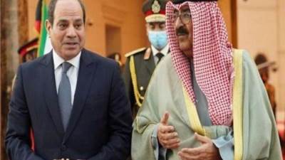 الرئيس السيسي يلتقي بولي عهد الكويت ويؤكدو على عمق العلاقات