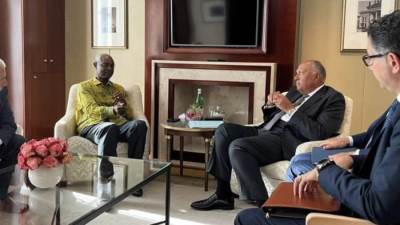 وزير الخارجية يلتقي السكرتير التنفيذي المؤقت لاتفاقية الأمم المتحدة الإطارية لتغير المناخ