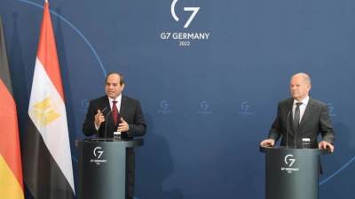 نص كلمة" الرئيس السيسي" خلال المؤتمر الصحفي مع المستشار الألماني 