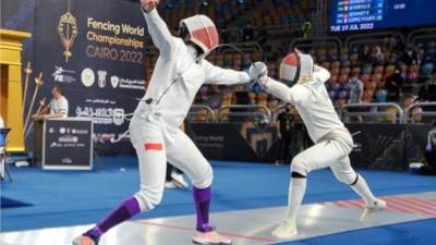 ثلاثي منتخب مصر لسيف المبارزة يتأهلون لدور الـ32 ببطولة العالم للسلاح بالقاهرة