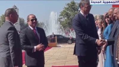 منذ قليل.. بدء جلسة المباحثات الرسمية بين الرئيس السيسى ونظيره الصربى