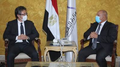 وزير النقل يلتقي نائب رئيس وكالة التعاون الدولي اليابانية (جايكا) لبحث التعاون