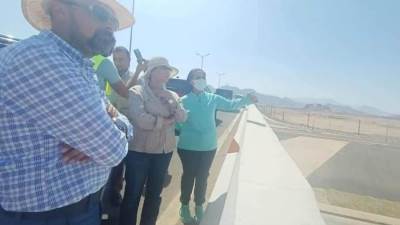 استعداداً لمؤتمر المناخ COP27.. وزيرة البيئة تتفقد" الحديقة المركزية" بشرم الشيخ 