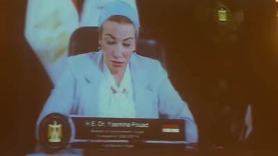 «فؤاد» تؤكد التزام مصر لتهيئة بيئة مواتية لتوافق النصوص التفاوضية