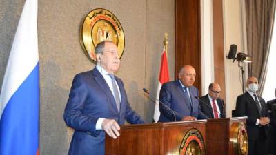 وزير خارجية روسيا: العلاقات تتقدم بشكل كبير بين القاهرة وموسكو