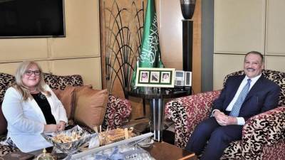 سفير المملكة لدى مصر يستقبل نظيرته السلوفينية