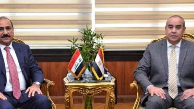 "منار" يستقبل "وزير النقل العراقي" لبحث تعزيز الشراكة بين البلدين فى أنشطة النقل الجوى