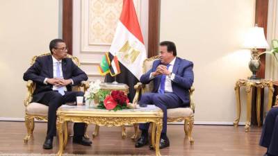 وزير التعليم العالي يستقبل نظيره الموريتاني لبحث التعاون بين البلدين