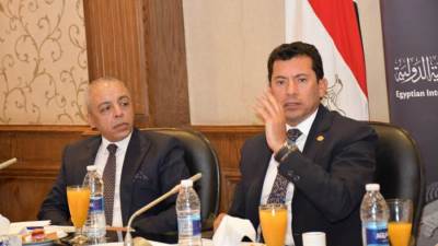 وزير الرياضة يشهد الاجتماع الأول للأمانة الفنية للمجالس الشبابية الثنائية الدولية