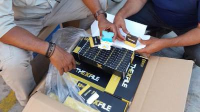 جمارك بورسعيد تضبط محاولة تهريب كمية من مستلزمات طب وجراحة الأسنان 