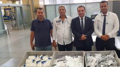 جمارك مطار برج العرب تضبط محاولة تهريب كمية من الأدوية البشرية