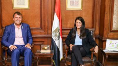 «المشاط» تستقبل رائد العمل المناخي البريطاني وممثل الأمم المتحدة لقمة المناخ COP27