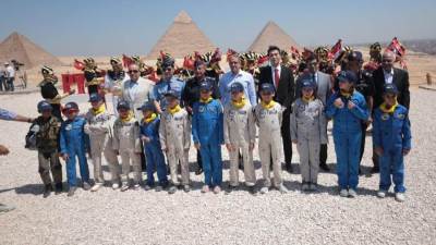 العناني: نوجه الشكر للقوات المسلحة على هذا العرض الجوي الرائع Pyramids Air Show 2022