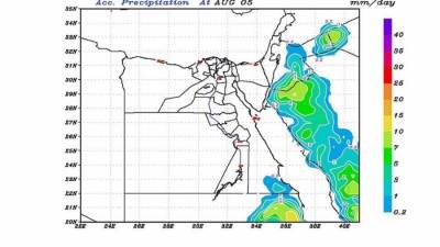 تعرف على أماكن الأمطار في مصر الأسبوع القادم
